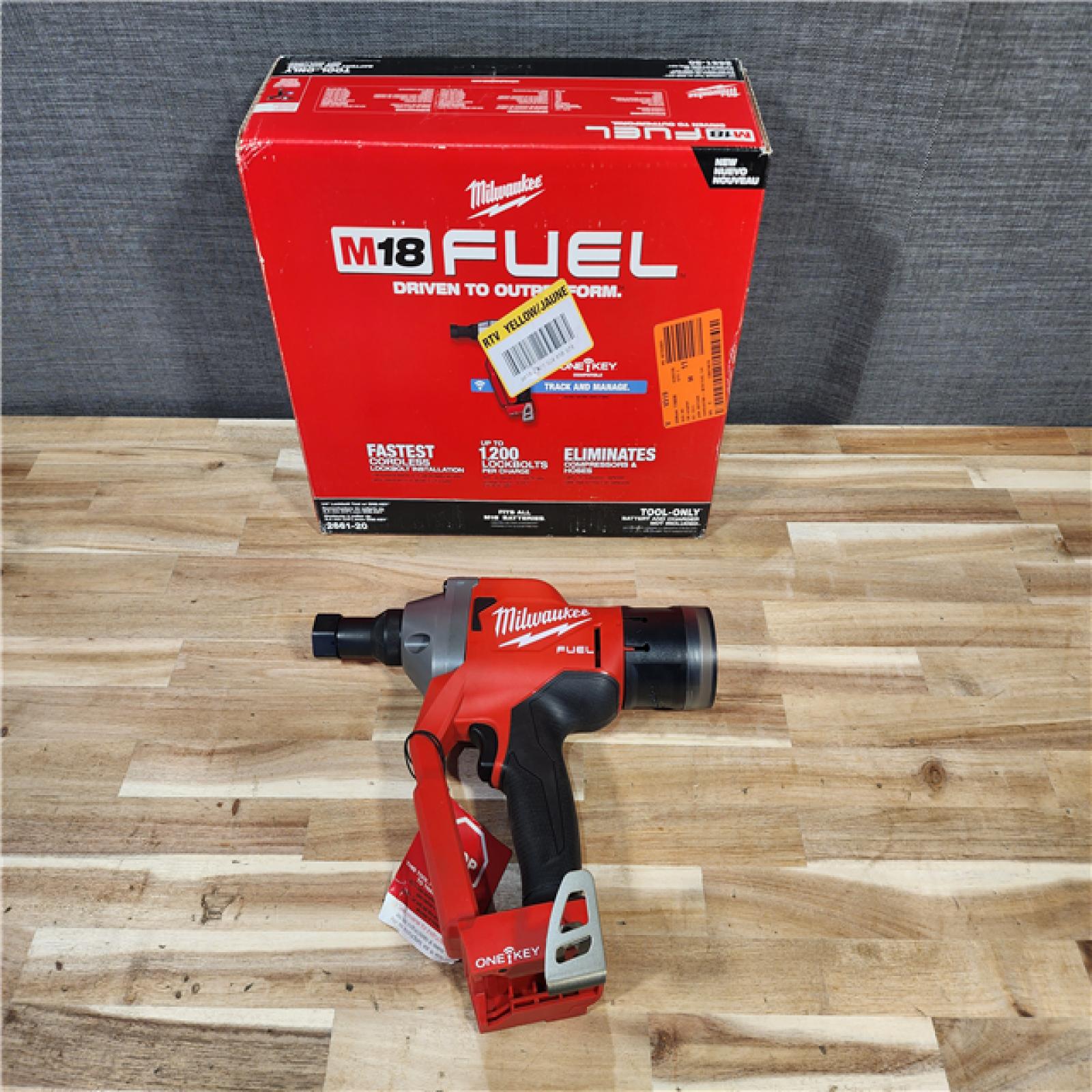 HOUSTON LOCATION - AS-IS M18 FUEL ONE-KEY 18V Lithium-Ion Brushless Cordless 1/4 in. Lockbolt Tool (Tool-Only)