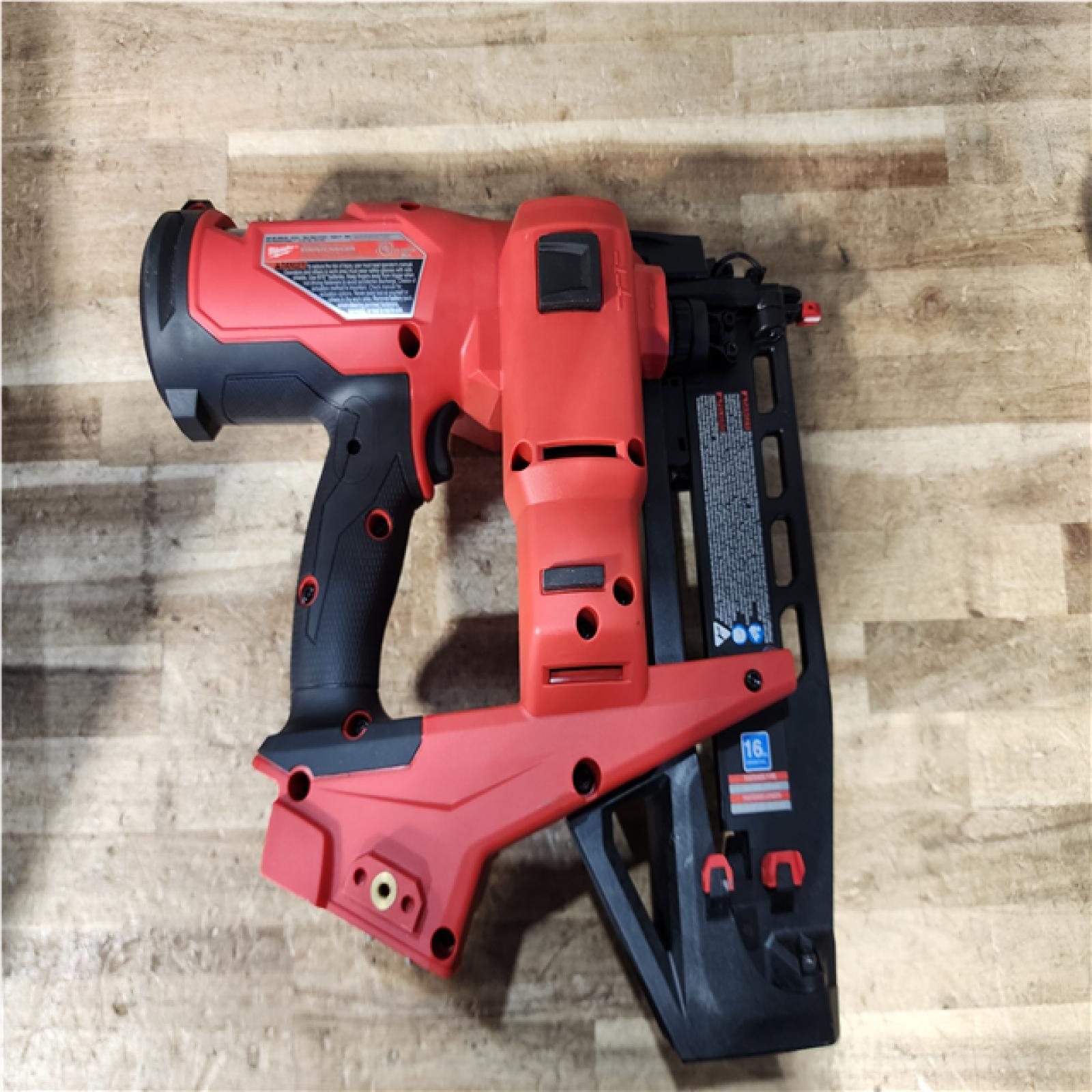 Houston Location AS-IS Milwaukee FUEL 18-Volt Lithium-Ion Brushless Cordless Gen ll 16-Gauge Straight Finish Nailer (Tool Only)