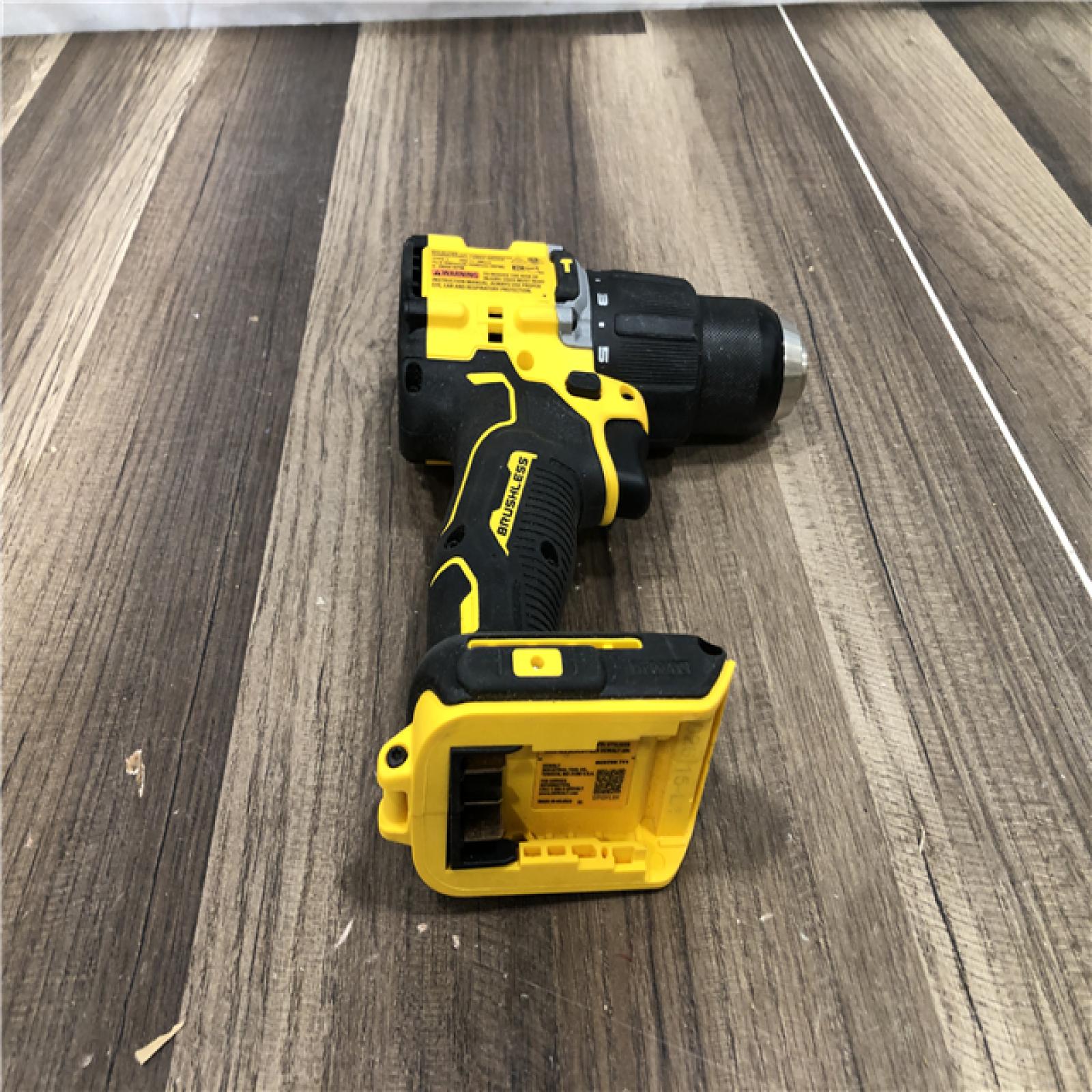 AS-IS DEWALT ATOMIC 20-Volt MAX Brushless Cordless 1/2 in. Hammer Drill (Tool-Only)