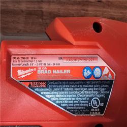 HOUSTON LOCATION - AS-IS Milwaukee FUEL 18-Volt Lithium-Ion Brushless Cordless Gen II 18-Gauge Brad Nailer (Tool-Only)