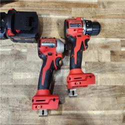 HOUSTON LOCATION - AS - IS Milwaukee 18-Volt Lithium-Ion Brushless Cordless Compact Hammer Drill/Impact Combo Kit