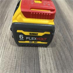 AS-IS DEWALT FLEXVOLT 20V/60V MAX Lithium-Ion 6.0Ah Battery Pack with 6 Amp Output Charger