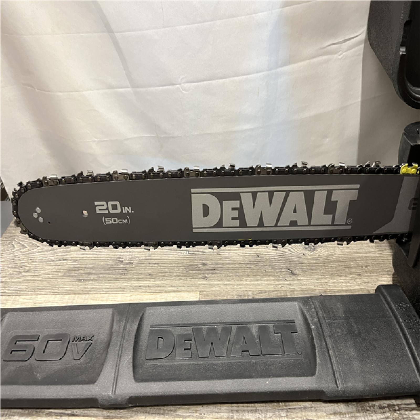AS-IS DEWALT FLEXVOLT 60-Volt MAX 20 in. Brushless Cordless Battery Powered Chainsaw and Case (Tool with Case Only)