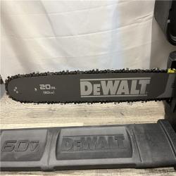 AS-IS DEWALT FLEXVOLT 60-Volt MAX 20 in. Brushless Cordless Battery Powered Chainsaw and Case (Tool with Case Only)