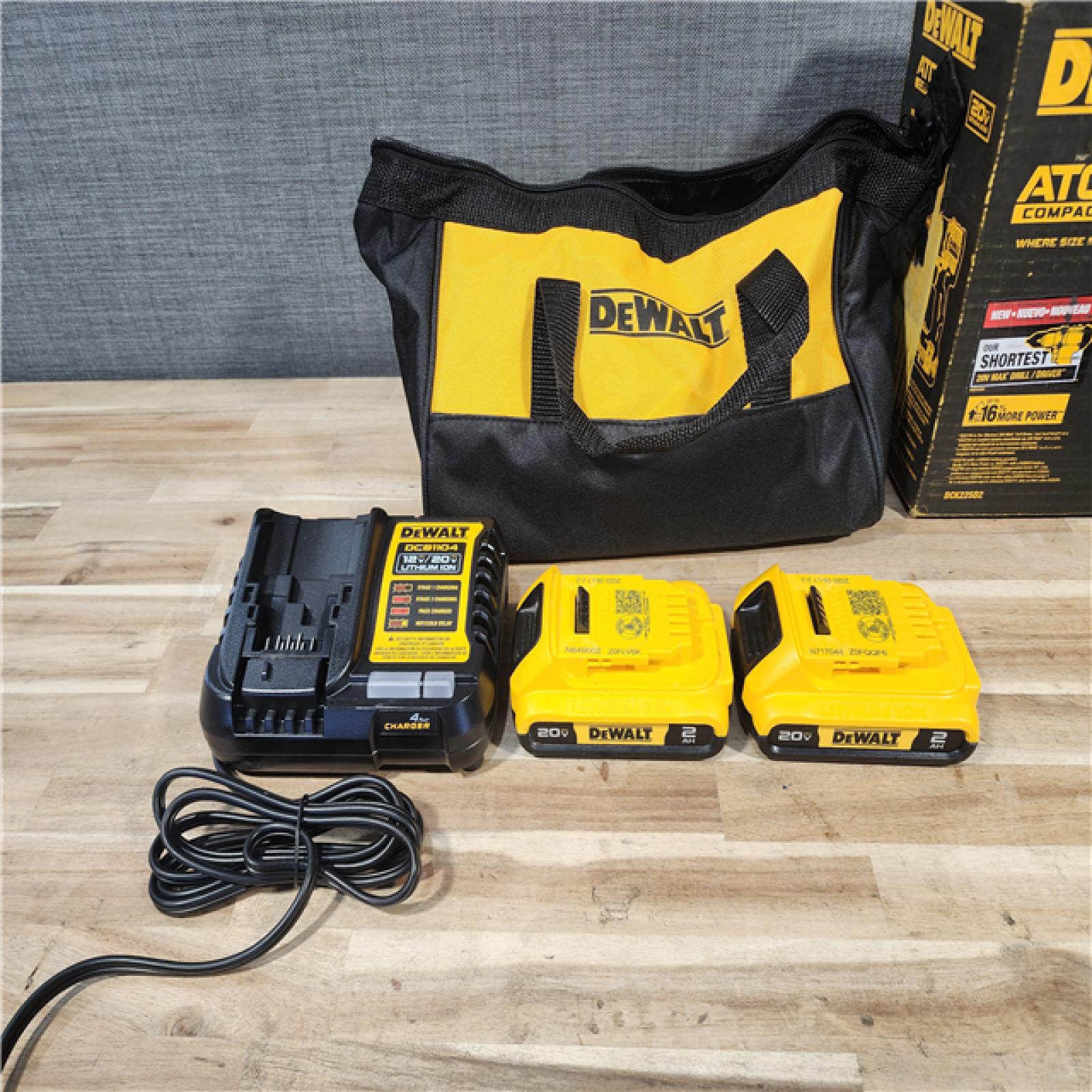 HOUSTON LOCATION - AS-IS DEWALT ATOMIC 20-Volt MAX Lithium-Ion Cordless Combo Kit