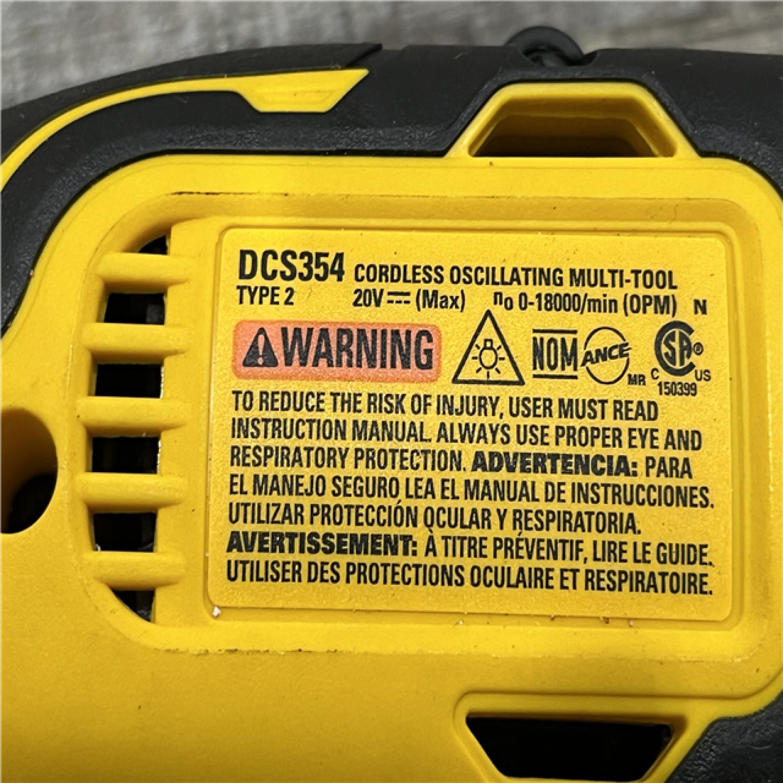 AS-IS DEWALT ATOMIC 20V MAX Cordless Brushless Oscillating Multi Tool (Tool Only)