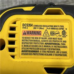 AS-IS DEWALT ATOMIC 20V MAX Cordless Brushless Oscillating Multi Tool (Tool Only)