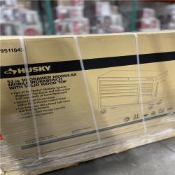 DALLAS LOCATION- Husky Modular Tool Storage 52 in. W x 20 in. D Standard Duty Black Mobile Workbench Cabinet (2 UNITS)