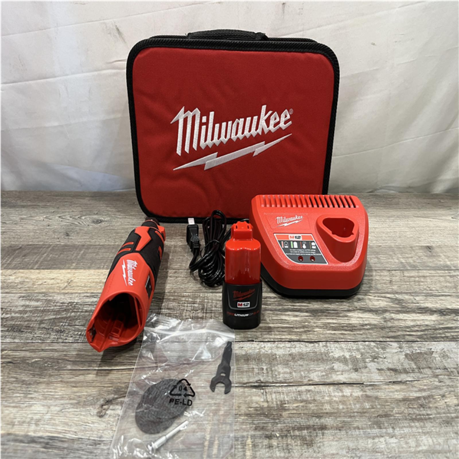 AS-IS Milwaukee 12V Lithium-Ion Cordless Brushless Rotary Tool Kit