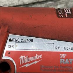 AS-IS Milwaukee FUEL 12V Lithium-Ion Brushless Cordless 3/8 in. Ratchet (Tool-Only)