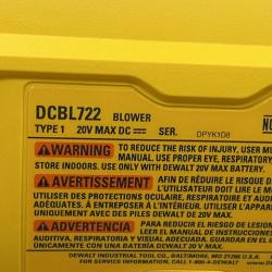 AS-IS DEWALT 20V MAX* XR Brushless Cordless Handheld Blower Kit