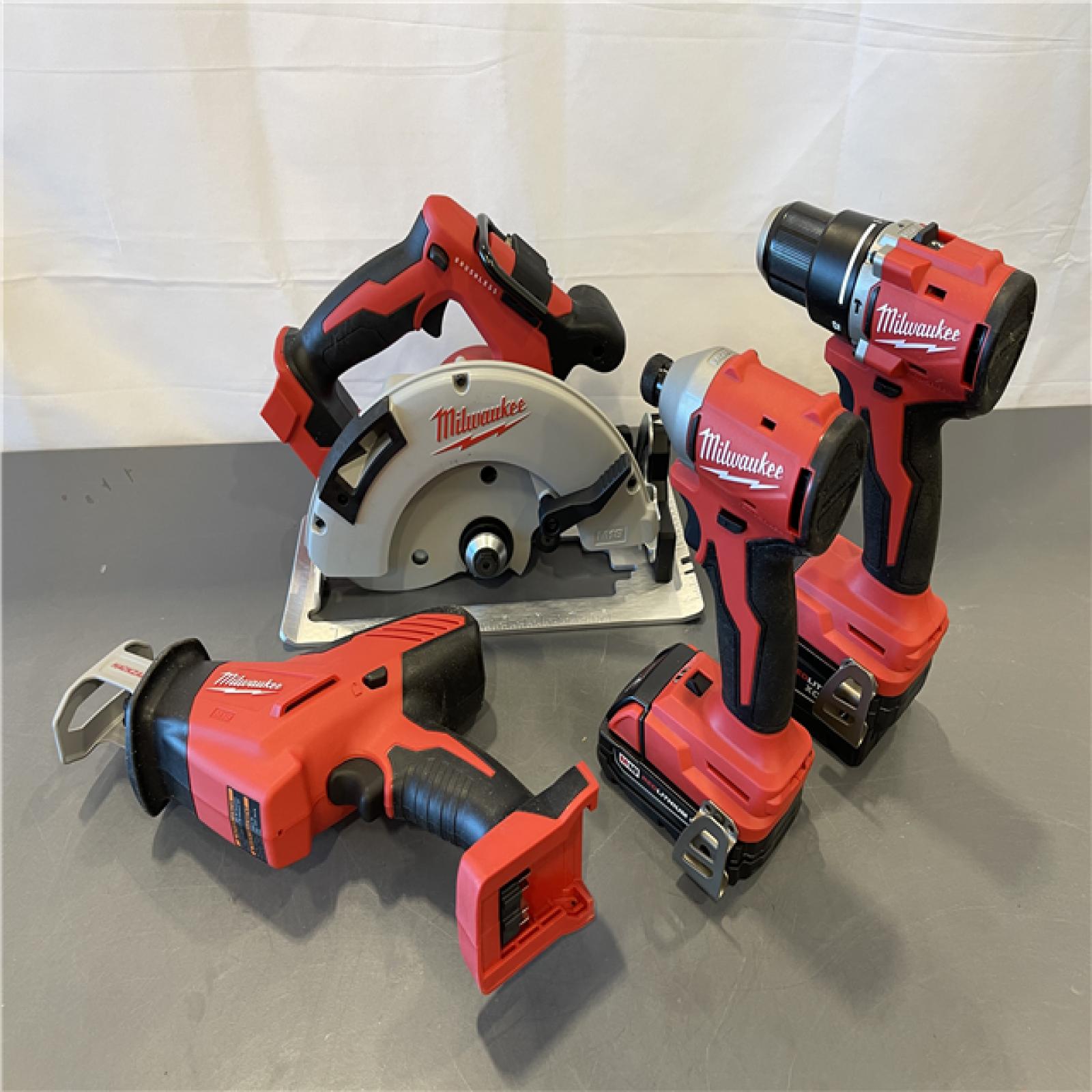 AS-IS - Milwaukee M18 4 Tool Combo Kit