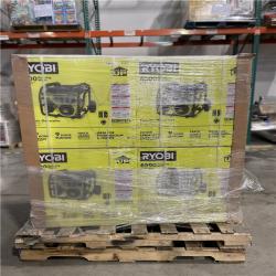 DALLAS LOCATION- RYOBI 6 500-Watt Gasoline Powered Portable Generator PALLET (4 UNITS)