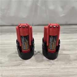 AS-IS Milwaukee M12 12V Lithium-Ion Compact 2.0 Ah Battery Starter Kit