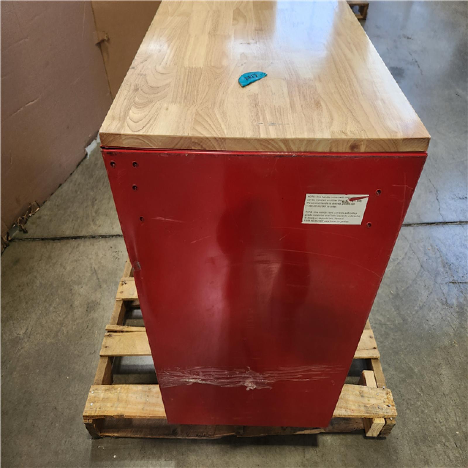 Phoenix Husky Modular Tool Storage 52 in. W x 20 in. D Standard Duty Red Mobile Workbench Cabinet (NO Wheels)