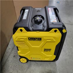 CALIFORNIA AS-IS CHAMPION 6500-WATT RECOIL START GASOLINE AND PROPANE POWERED DUAL FUEL INVERTER PORTABLE GENERATOR