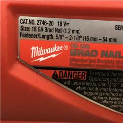 AS-IS Milwaukee FUEL 18-Volt Lithium-Ion Brushless Cordless Gen II 18-Gauge Brad Nailer (Tool-Only)