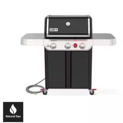 DALLAS LOCATION - Weber Genesis E-325 3-Burner Natural Gas Grill in Black with Large Sear Zone