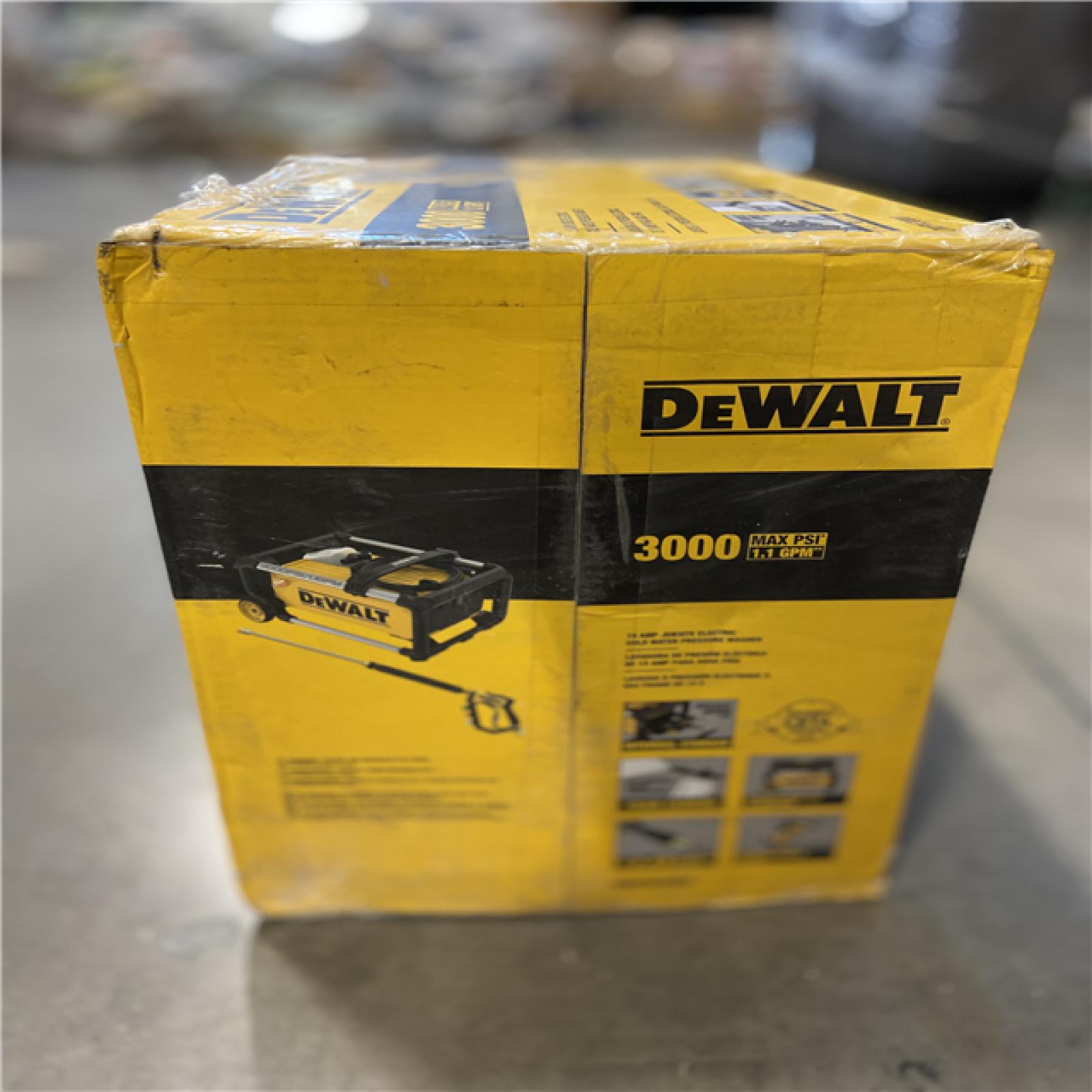 AS-IS - DEWALT 3000 PSI 1.1 GPM 15 Amp Cold Water Electric Pressure Washer with Internal Equipment Storage