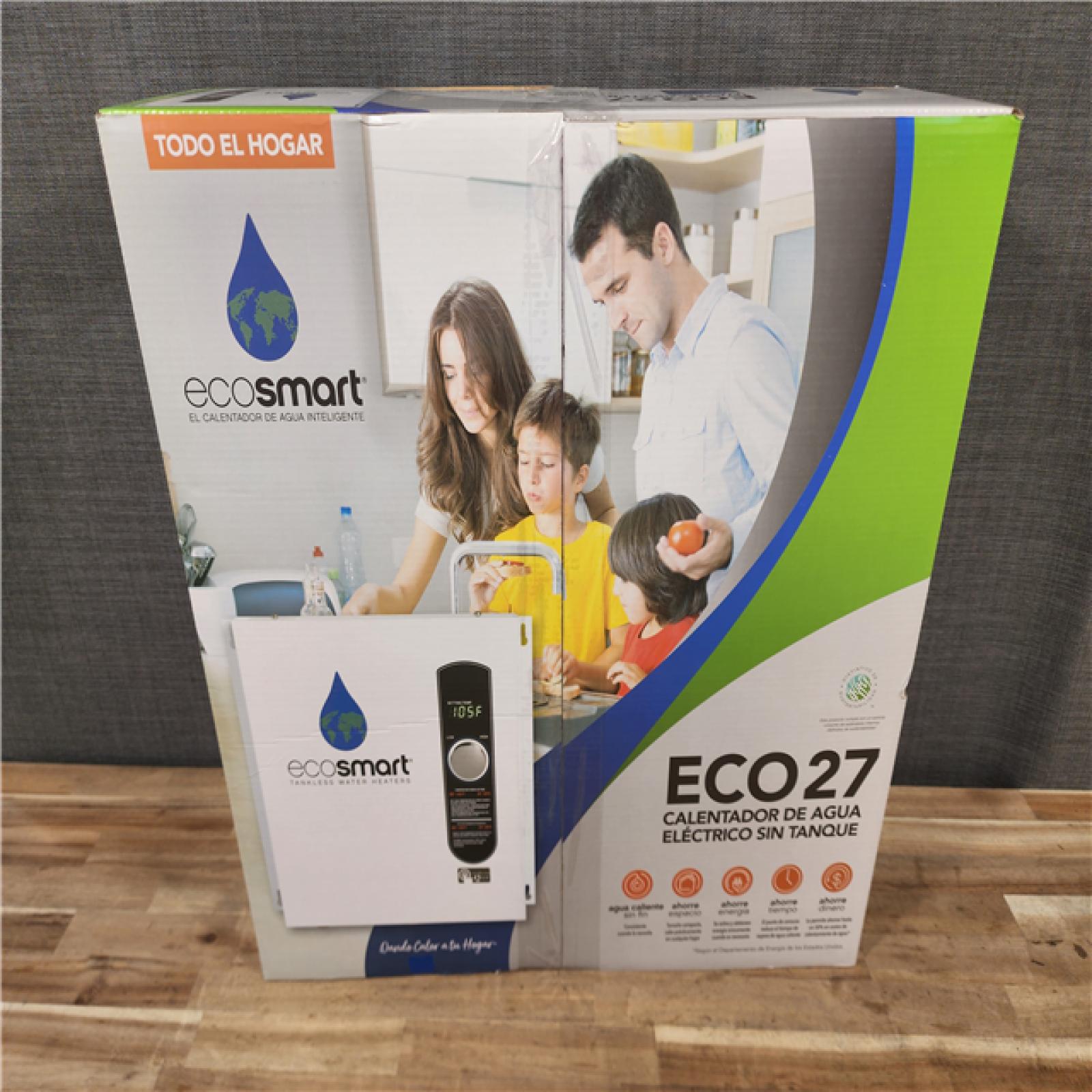 HOUSTON LOCATION - AS-IS (NEW) ECO27 TANKLESS ELECTRIC WATER HEATER