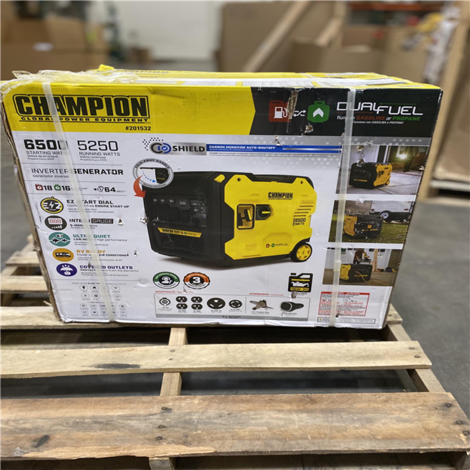 Dallas Location - As-Is Champion Power Equipment 6500-Watt Gasoline Portable Generator