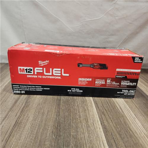 NEW- Milwaukee M12 FUEL INSIDER Extended Reach Box Ratchet (Tool-Only)