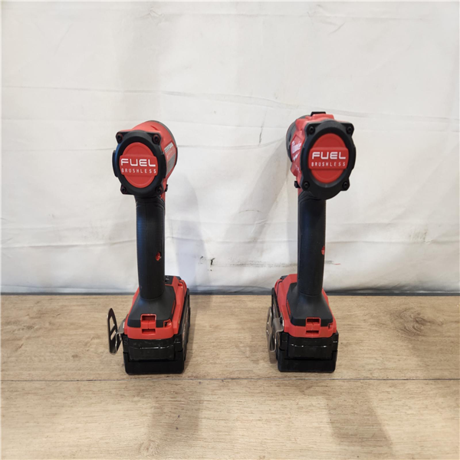 AS-IS- Milwaukee  FUEL 18V Lithium-Ion Brushless Cordless Hammer Drill and Impact Driver Combo Kit