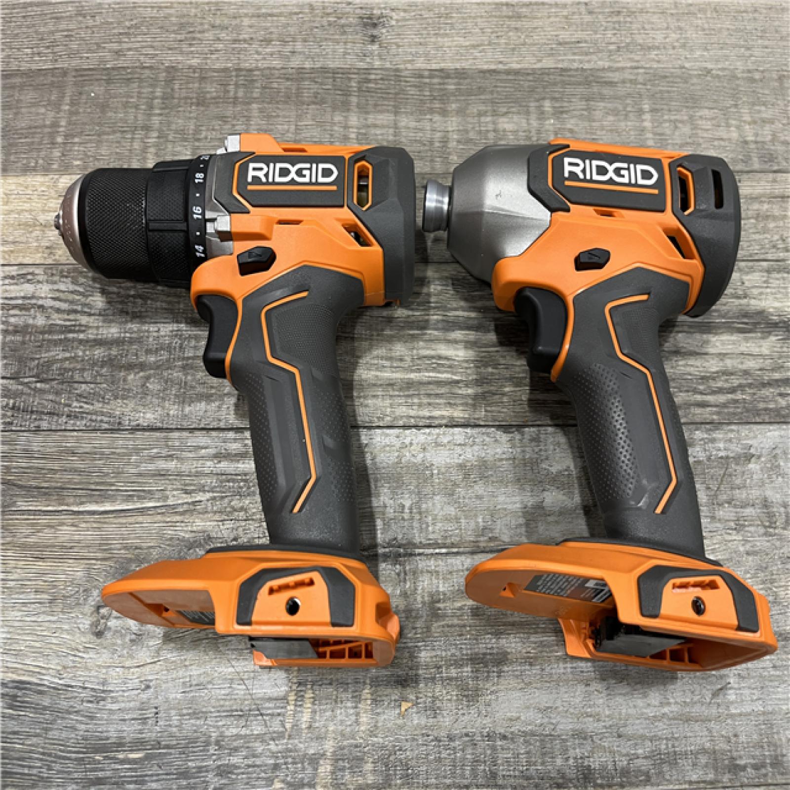 AS-IS RIDGID 18V Cordless Drill/Driver  Impact Driver 2-Tool Combo Ki