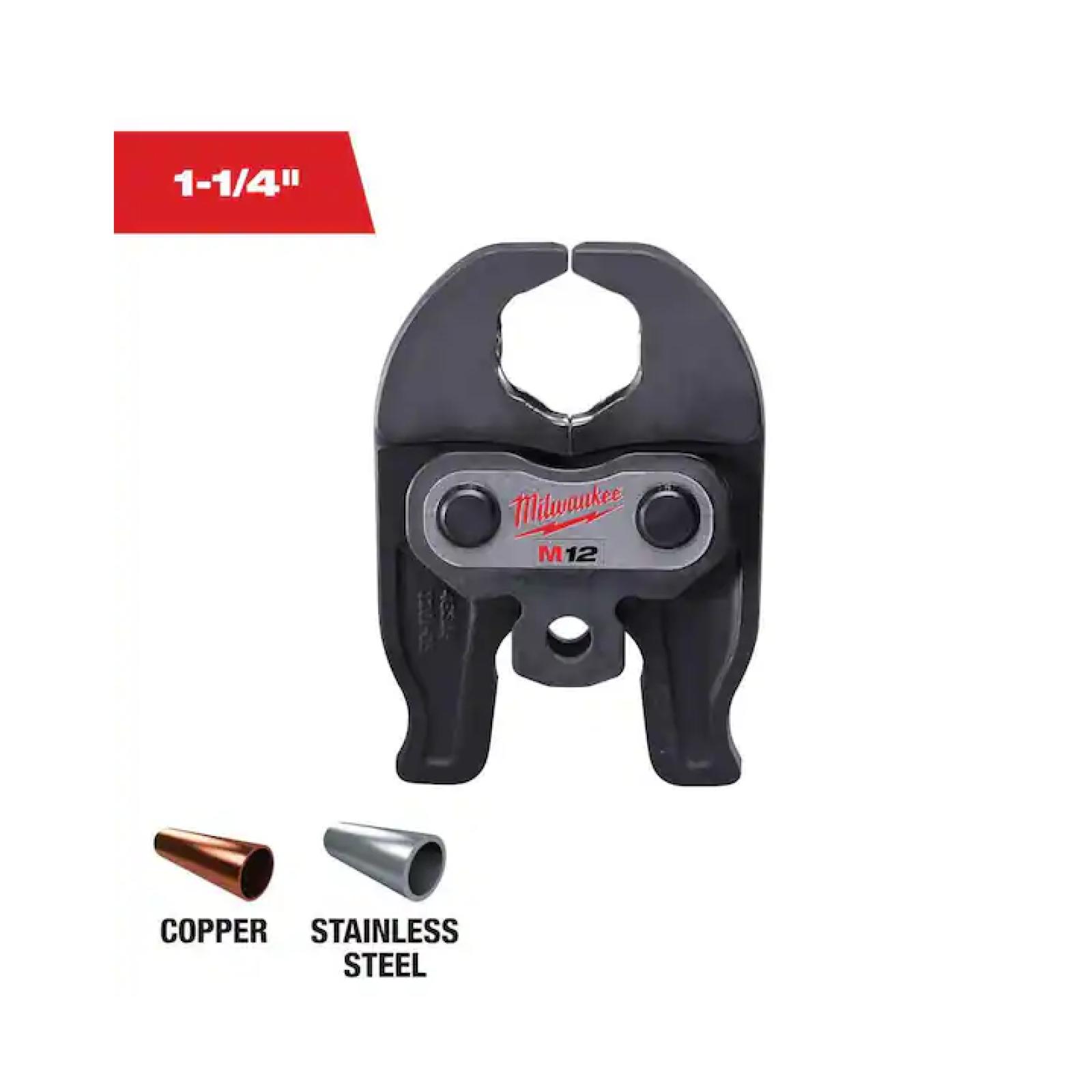 NEW! - Milwaukee M12 Force Logic 1-1/4 in. Press Tool Jaw