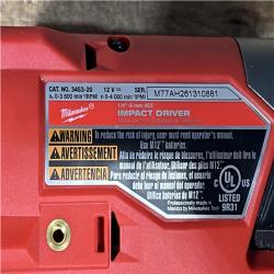 Houston Location AS-IS Milwaukee FUEL 12V Lithium-Ion Brushless Cordless 1/4 in. Hex Impact Driver (Tool-Only)