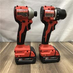 AS-IS Milwaukee M18 18V Lithium-Ion Brushless Cordless Compact Drill/Impact Combo Kit