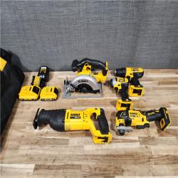HOUSTON LOCATION - AS-IS DEWALT 20V MAX Cordless 5 Tool Combo Kit