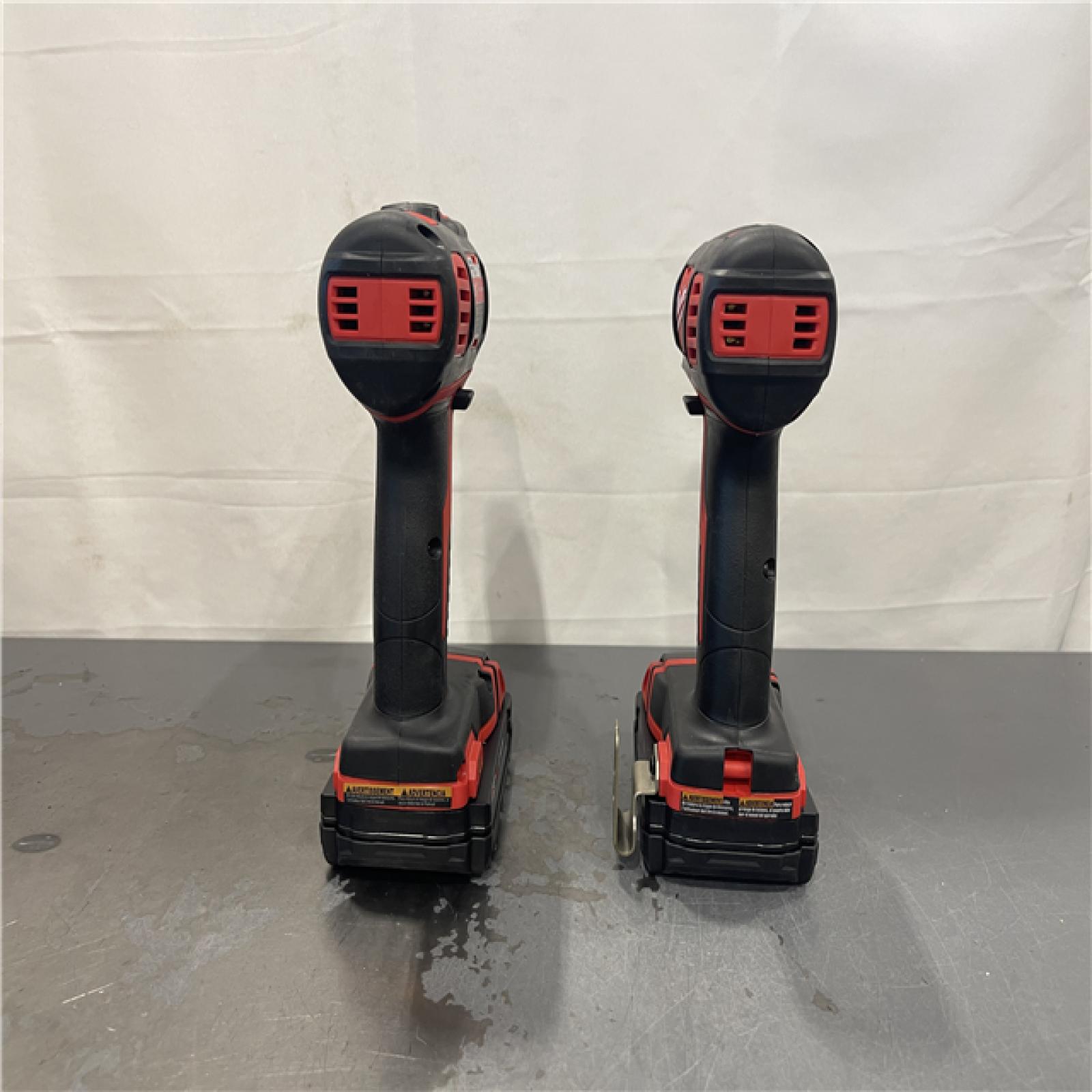 AS-IS- Milwaukee 18V Cordless Brushed 2-Tool Drill/Driver and Impact Driver Kit