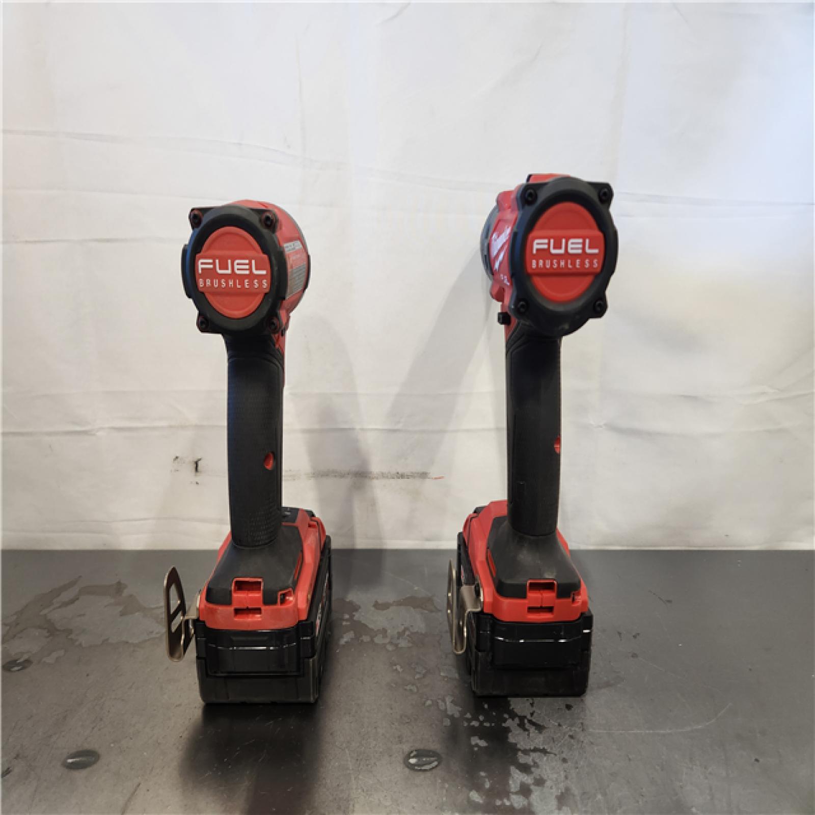 AS-IS- Milwaukee FUEL 18V Lithium-Ion Brushless Cordless Hammer Drill and Impact Driver Combo Kit