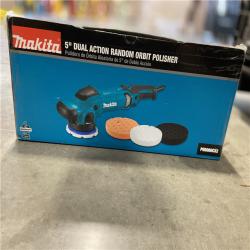 DALLAS LOCATION - Makita 5 in. Dual Action Random Orbit Polisher with Foam Pads and Bag