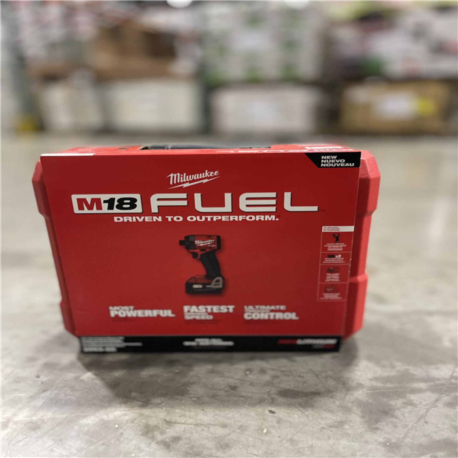 DALLAS LOCATION- NEW!- Milwaukee 2953-22 M18 FUEL 1/4 Hex Impact Driver Kit