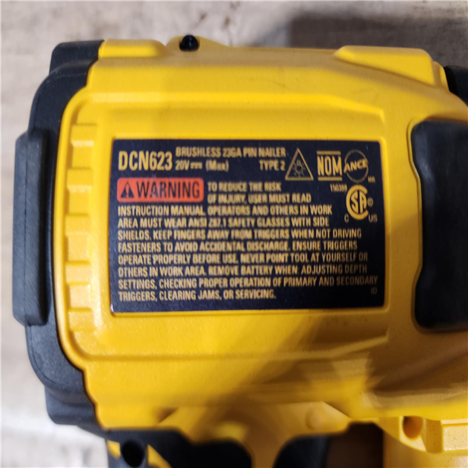 HOUSTON LOCATION - AS - IS DEWALT ATOMIC 20V MAX Lithium Ion Cordless 23 Gauge Pin Nailer (Tool Only)