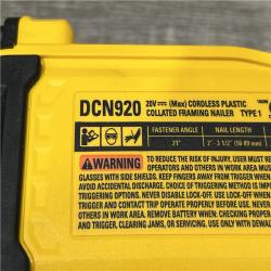 AS-IS DEWALT 20-Volt 21° Cordless Framing Nailer (Tool-Only)