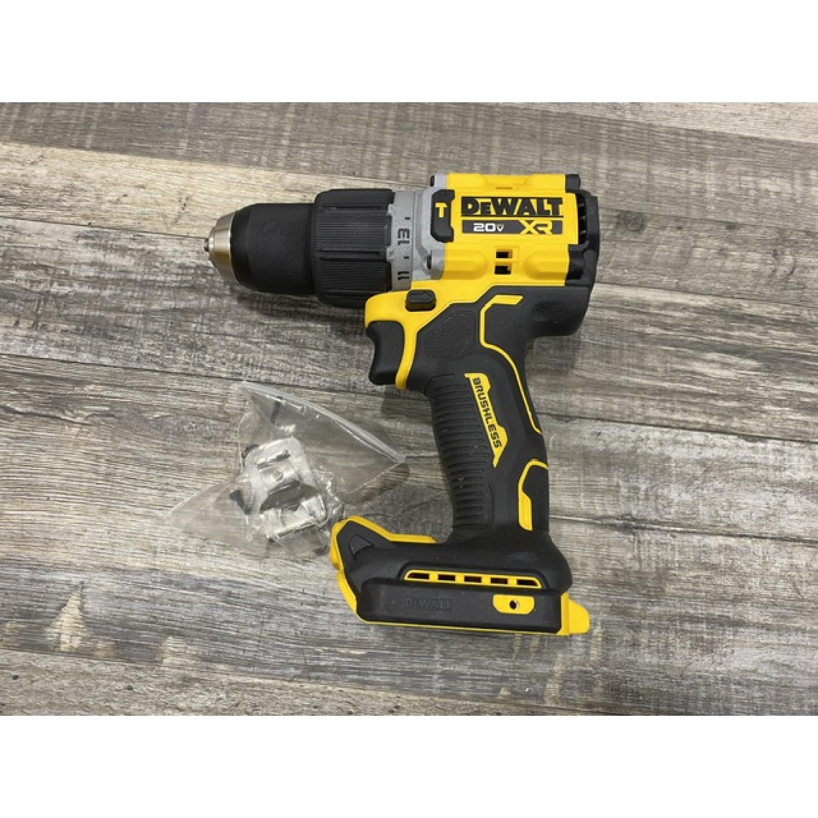AS-IS DEWALT 20V XR Brushless Cordless 1/2 in. Hammer Drill (Tool-Only)