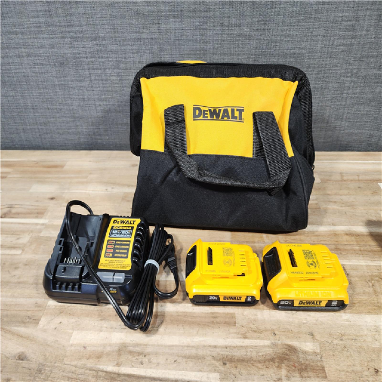 HOUSTON LOCATION - AS-IS DEWALT 2 TOOL COMBO KIT W/ (2) BATTERY & CHARGER