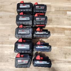 HOUSTON LOCATION - AS-IS MILWAUKEE BATTERY PACK QTY - 10