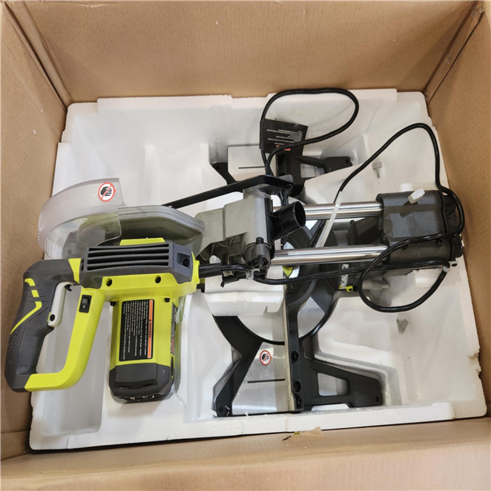 Phoenix NEW RYOBI 15 Amp 10 in. Corded Sliding Compound Miter Saw with LED Cutline Indicator