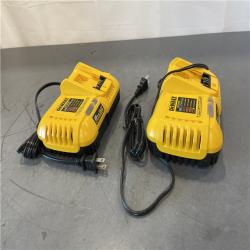 AS-IS - DeWalt 20V MAX / 60V MAX FLEXVOLT Lithium-Ion Fan Cooled Fast Battery Charger (Set of 2)