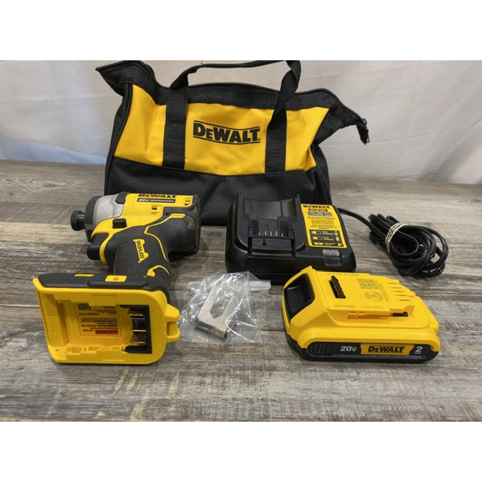 AS-IS DEWALT Atomic 20V Max Lithium-Ion Brushless Cordless Compact 1/4 in. Impact Driver Kit