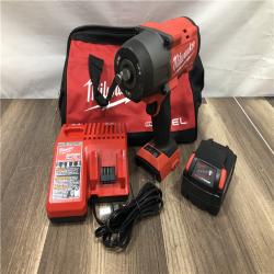AS-IS Milwaukee  FUEL 18V Lithium-Ion Brushless Cordless 1/2 in. Impact Wrench w/Friction Ring Kit