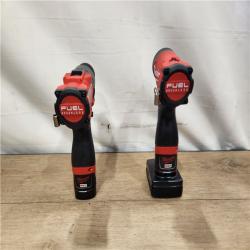 AS-IS- Milwaukee FUEL 12-Volt Lithium-Ion Brushless Cordless Hammer Drill and Impact Driver Combo Kit