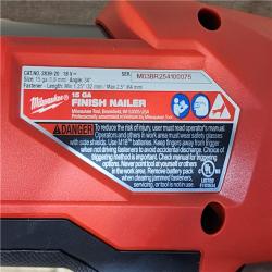 HOUSTON LOCATION - AS-IS (APPEARS LIKE NEW) Milwaukee  FUEL 18-Volt Lithium-Ion Brushless Cordless Gen II 15-Gauge Angled Finish Nailer (Tool-Only)