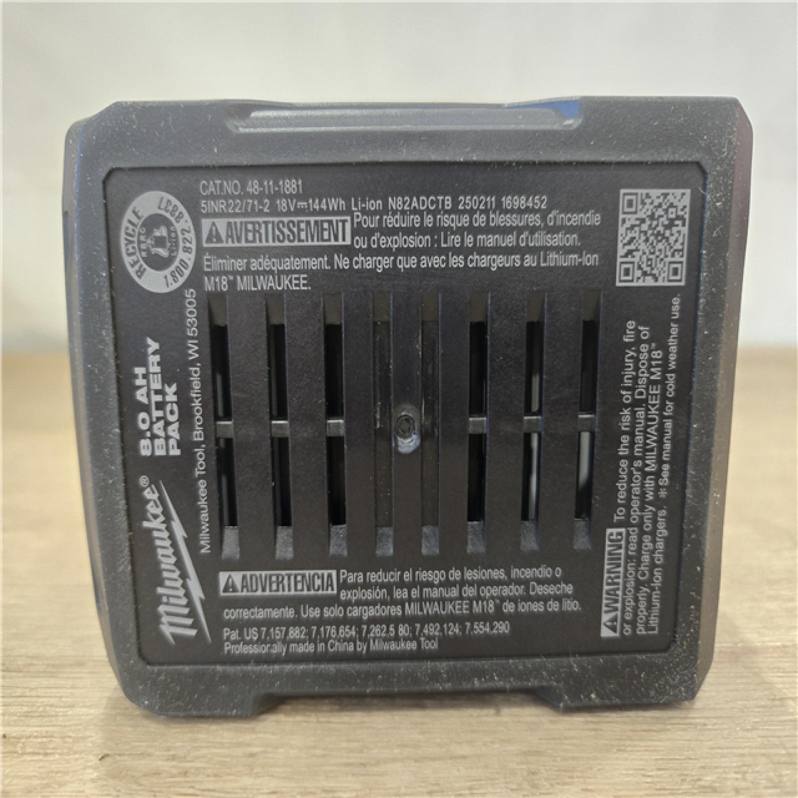 AS-IS Milwaukee 18V REDLITHIUM FORGE XC 8.0 Ah Battery Pack