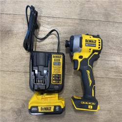 AS-IS DEWALT Atomic 20V Max Lithium-Ion Brushless Cordless Compact 1/4 in. Impact Driver Kit