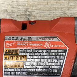 AS-IS Milwaukee FUEL 18V Lithium-Ion Brushless Cordless 3/8 in. Compact Impact Wrench Kit